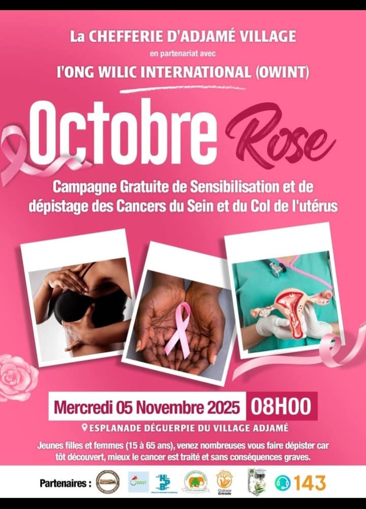  Mobilisation à Adjamé Village : Une Journée Vitale Contre les Cancers Féminins