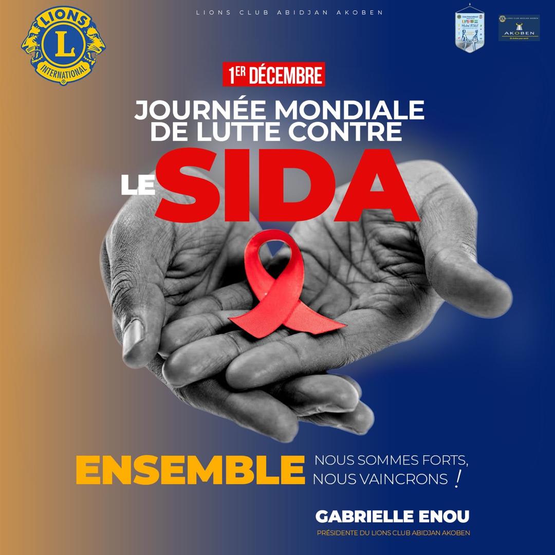 Journée Mondiale SIDA : Le Lions Club Abidjan Akoben Sonne la Mobilisation