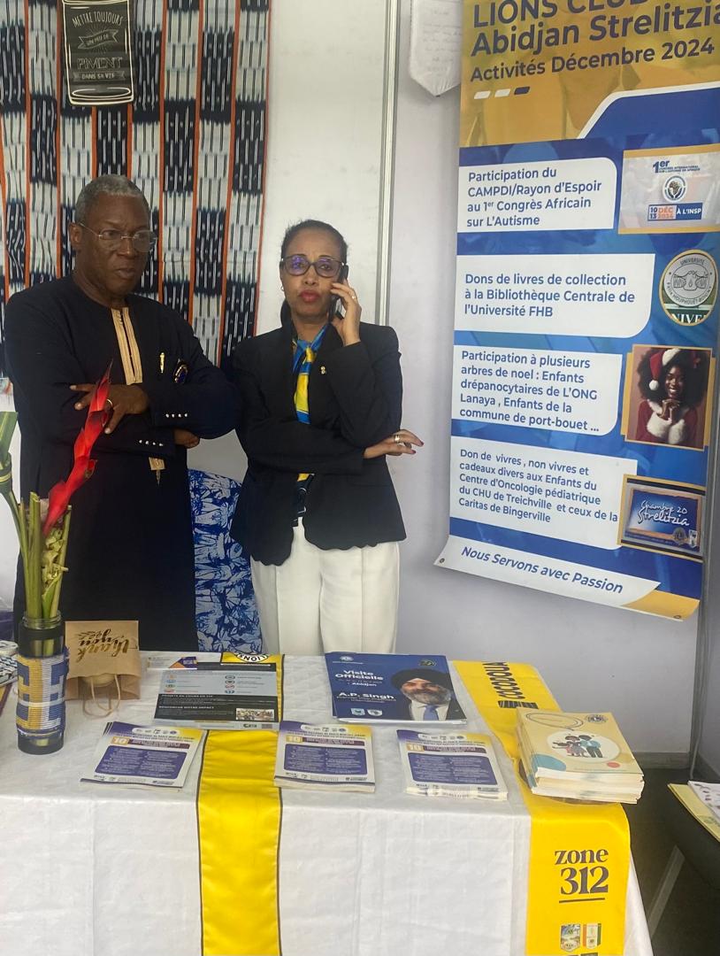 Santé Mentale : Le Lions Club Abidjan Strelitzia au Cœur de la Résilience Ivoirienne