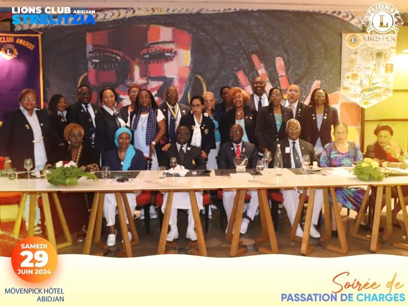 Cérémonie de Passation de Charges du Lions Club Strelitzia Abidjan